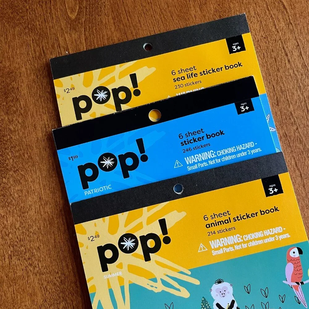 Joann Fabrics Pop! sticker books NWT